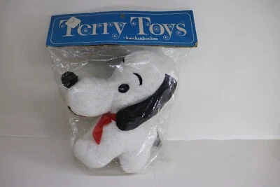 Pelúcia Terry Toys Knickerbocker Filhote de Cachorro Snoopy 9” Rara Nova Na Caixa Vintage - Imagem 1 de 4