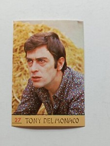 figurina panini anno 1968 Cantanti NEW numero 27 TONY DEL MONACO