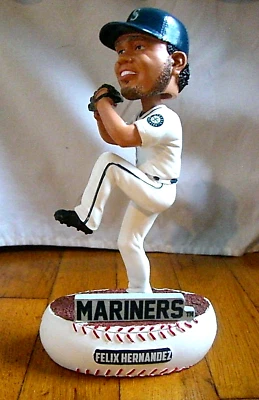 Felix Hernandez Seattle Mariners MLB Baseball Limited Edition Bobble Head Nice! - Image 1 of 4