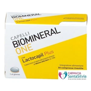 CAPELLI BIOMINERAL ONE CON LACTOCAPIL PLUS 30 CPR INTEGRATORE CAPELLI - Foto 1 di 1
