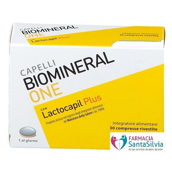 MEDA PHARMA SPA CAPELLI BIOMINERAL ONE CON LACTOCAPIL PLUS 30 CPR INTEGRATORE CAPELLI