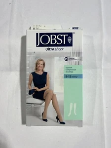 JOBST Women's Ultrasheer Knee High 8-15mmHg Closed Toe 3/pack - Picture 1 of 3