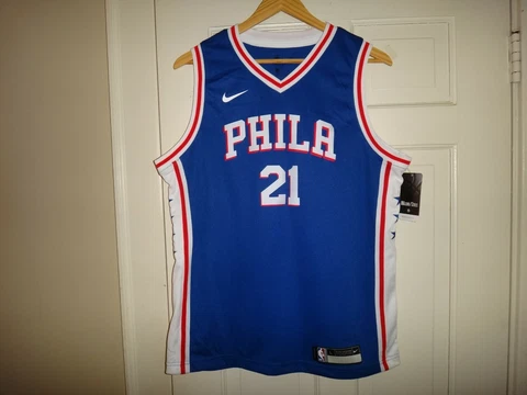 Youth L (14/16) Nike Joel Embiid Philadelphia 76ers Icon Edition Swingman Jersey Cover