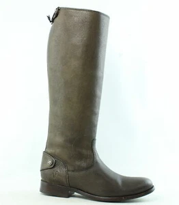 Frye Melissa Button Back Zip Boots Gray Size 5.5 Riding Boots Western - Picture 1 of 10