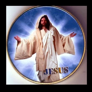 ● GROSSE MEDAILLE / MONNAIE PLAQUE OR : JESUS ● - Picture 1 of 1
