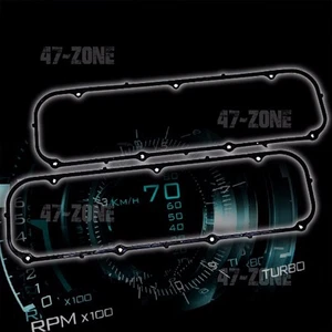 RUBBER STEEL CORE For 1968-97 FORD BB 429-460 VALVE COVER GASKETS - BLACK - Picture 1 of 1