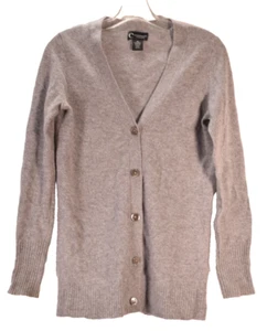 C by Bloomingdale's Cashmere Womens Cardigan Gray XS - Imagen 1 de 3