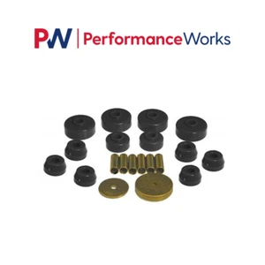 Prothane 18-101-BL Body Mount Bushings Kit Black For 1979-1988 Toyota Pickup 4WD - Picture 1 of 12