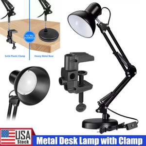 LED Desk Lamp Adjustable Swing Arm Lamp with Clamp Eye-Caring Reading Desk Light - Picture 1 of 11