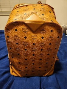 MCM Duke Visetos Medium Cognac Backpack - Excellent Condition - Picture 1 of 11