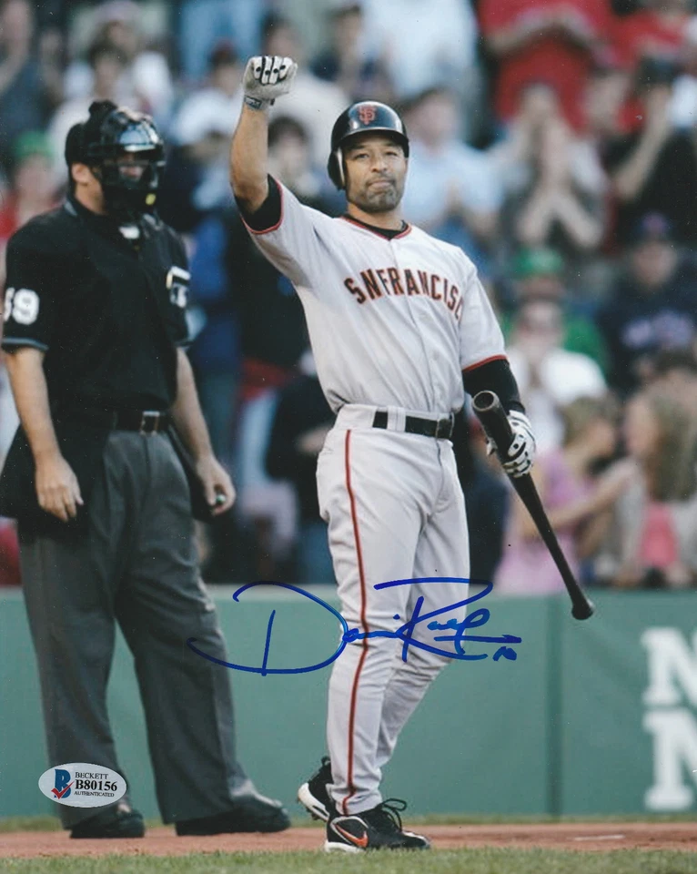 DAVE ROBERTS SIGNED AUTO'D 8X10 PHOTO BAS COA SAN FRANCISCO GIANTS RED SOX - Image 1 of 1