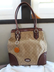Oroton large bag O stensil Signature Essentials hand/shoulder bag +dust bag - Picture 1 of 11