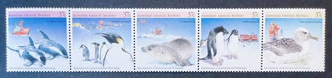 AUSTRALIAN ANTARCTIC TERRITORY ENVIRONMENT CONSERVATION STAMPS 1988 MNH PENGUIN Cover