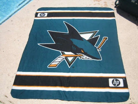San Jose Sharks NHL Hockey Giant Fleece Blanket 50x60 Cover