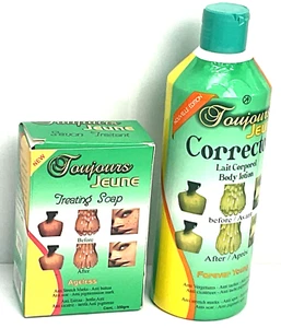 Toujours Jeune Corrector Body Lotion 450ml Treating Soap 350g Pack of 2 - Picture 1 of 4