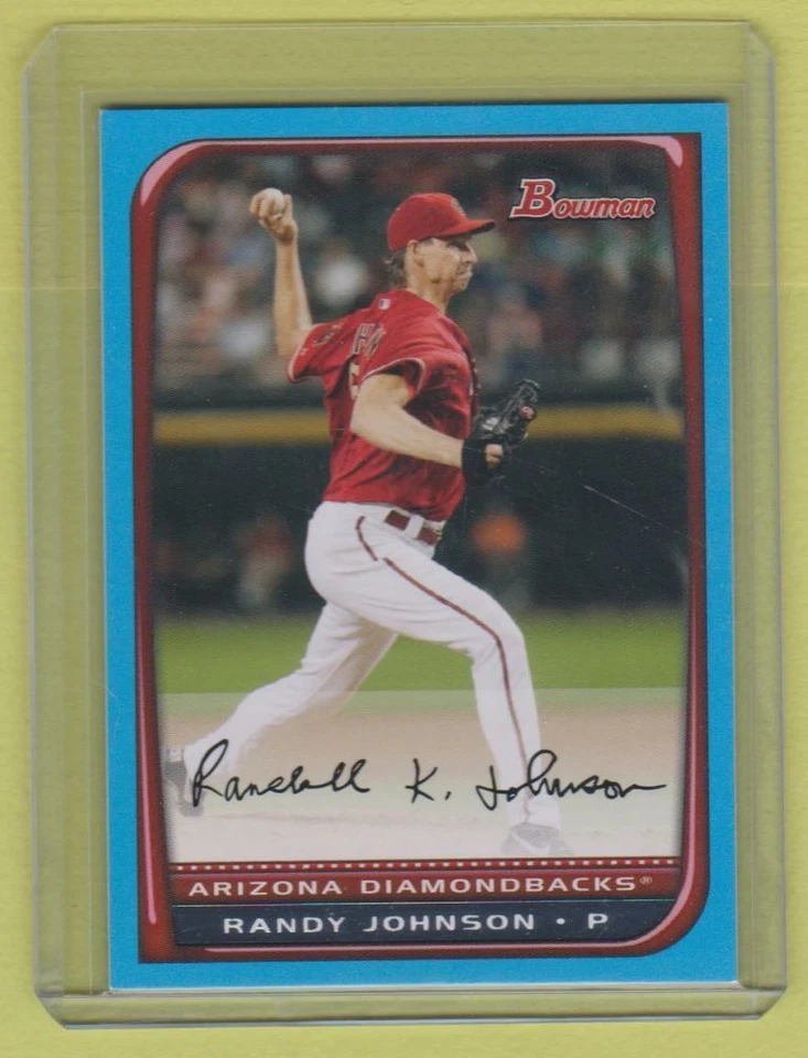 Camiseta Bowman Blue Randy Johnson #51/500 Diamondbacks 2008 número leer Foto 1 de 1