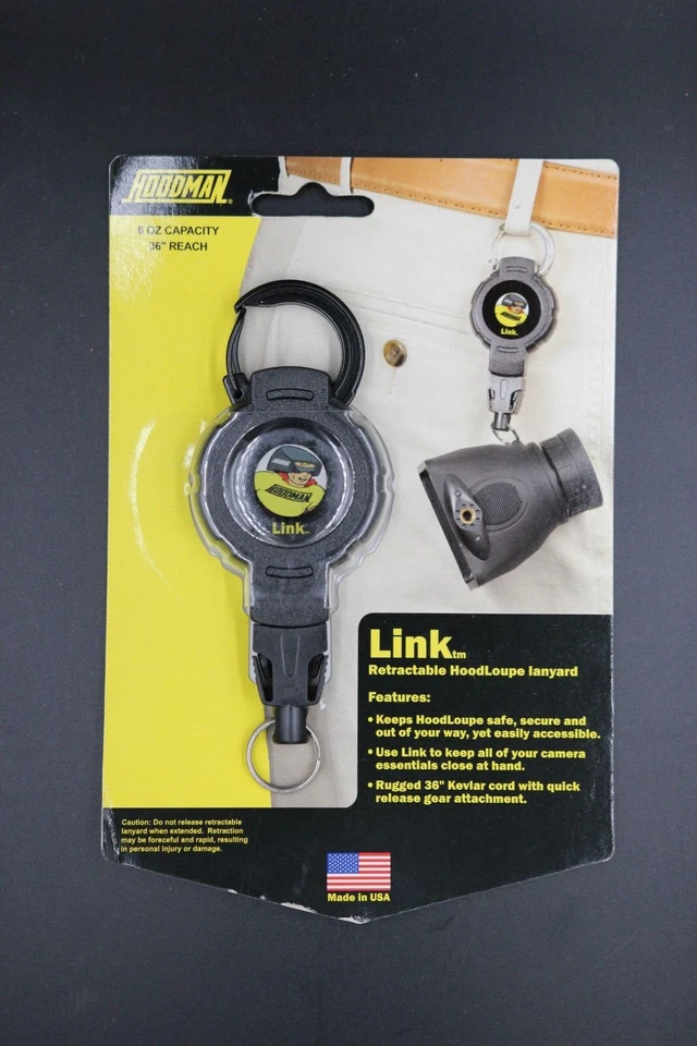 NEW HOODMAN LINK RETRACTABLE LANYARD HLK1  6 oz CAPACITY, 36" REACH - Image 1 of 1