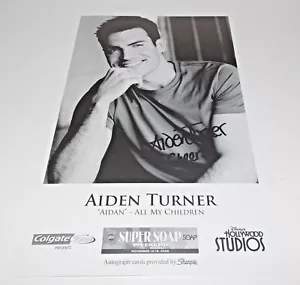 Aiden Turner Autograph Reprint Photo 9x6 All My Children 2008 Dancing with Stars - Picture 1 of 1