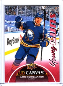 2021 Upper Deck Series 1 UD Canvas Young Guns Arttu Ruotsalainen #C119 Rookie RC - Picture 1 of 1