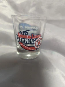 Set Of 6 2004 American League Champions Double Logo Boston Red Sox Shot Glasses - Picture 1 of 2