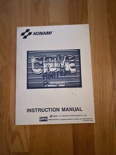  Crime Fighters Video Arcade Game Instruction Manual, Konami 1989