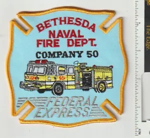 Bethesda Naval Fire Dept. Compagnia 50 patch spedizione dall'Australia - Foto 1 di 1