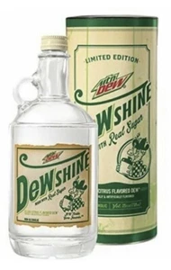 UNOPENED! SEALED! DEWSHINE MOUNTAIN DEW 25 OZ LIMITED EDITION GLASS BOTTLE JUG!! - Picture 1 of 12