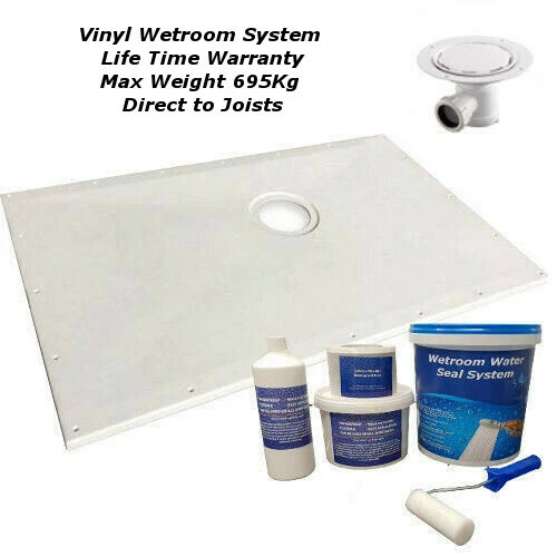 Wet room & Wetroom Kit for Vinyl Floor Coverings in Shower Rooms