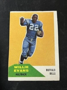 1960 Fleer Willie Evans #65 FREE SHIPPING IN THE USA! ( ERROR CUT ) - Picture 1 of 2
