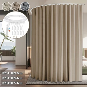 Extra Breite Gardinen Blickdicht Raumteiler Vorhang Schlafzimmer Raumtrenner DE - Bild 1 von 27