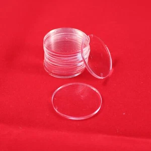 ROUND (CIRCLE) 25mm TRANSPARENT / CLEAR ACRYLIC BASES for Roleplay Miniatures - Picture 1 of 1
