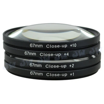 Universal 67mm Close up +1 +2 +4 +10 Filter Lens kit For 67mm DSLR Camera Lens - Image 1 of 4