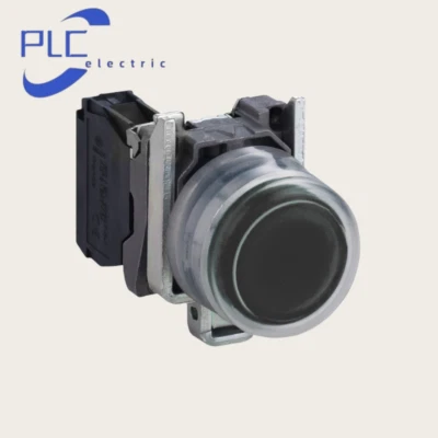 New With Box Schneider XB4BP21 Ø22 Black button - convex head reset - 1NO - Image 1 of 3