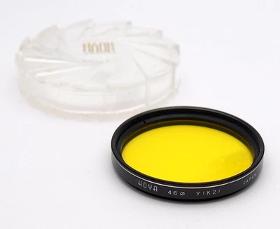 Hoya 46mm Yellows (K2) Contrast Filter - Cased, Good Condition - Image 1 of 2