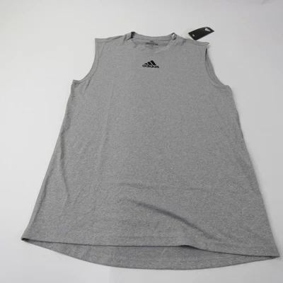 阿迪达斯 Creator 无袖衬衫男式灰色全新带标签 — 第 1/3 张图片
