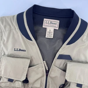 L.L.Bean Multi Pocket Utility Vest Mens XL Fishing Outdoor Travel Khaki - Picture 1 of 6