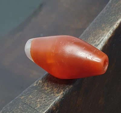 Tibetan Himalayan Carnelian Vintage Agate Bead Amulet - Image 1 of 4