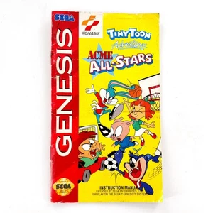 Tiny Toons Adventures Acme All-Stars Sega Genesis manual de instrucciones solamente - Imagen 1 de 14