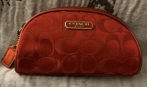 Borsa trucco cosmetico vintage rara COACH rossa edizione limitata Estee Lauder 2010 - Foto 1 di 5