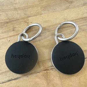NEU Heyday Apple Air Tag Schlüsselanhänger und Halter - schwarz - Karabiner Clip X2 - Bild 1 von 1