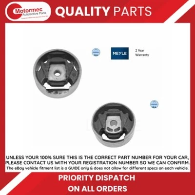 Meyle Rear Upper & Lower Engine Mount Kit for Seat Altea 04- - Image 1 of 4