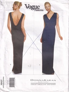 Vogue Sewing Pattern 1957 Donna Karan NY Misses Floor Length Dress Size 6-10 - Picture 1 of 2