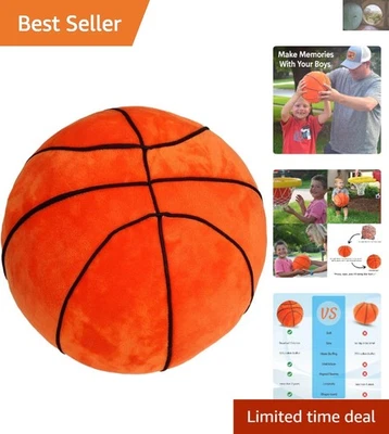 Almohada de baloncesto de felpa duradera para niños: regalo divertido, seguro e hipoalergénico Foto 1 de 4
