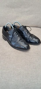Mens Barker Shoes Black Brogues Size 7.5 Worn Condition Made In England - Picture 1 of 20