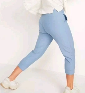 Old Navy Active Powersoft High Rise Crop Jogger Pants Mt. Shasta Blue M NWOT - Picture 1 of 17