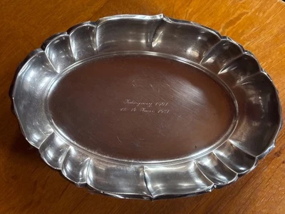 Silber Schale Gottlieb Kurz (GK) - Halbmond & Krone - 830 Silber - 296 Gramm - Bild 1 von 4