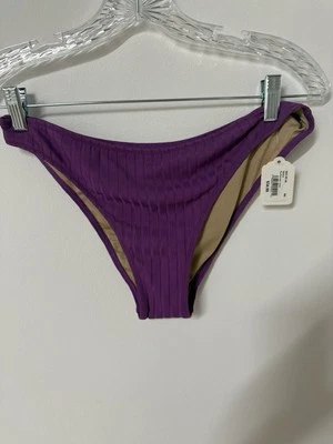 Parte inferior de bikini ELLE púrpura talla mediana nueva con etiquetas Foto 1 de 3