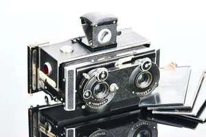 Rietzschel-Kosmo-Clack Stereo Kamera Anastigmat Apotar 6,3/65mm CE11204 - Picture 1 of 15
