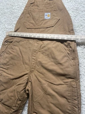 CARHARTT FR Men’s Fire Retardant  32x30 Bin Overalls Double Knee Duck   - Image 1 of 4
