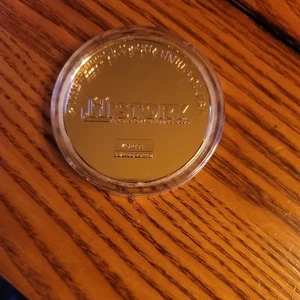 THE HISTORY CHANNEL CIVIL WAR COIN-150TH ANNIVERSARY COMMEMORATIVE-GOLD PLATED - Picture 1 of 4